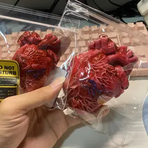Handmade Soft Heart Squishy Realistic Squishy Heart Stress Relief Toy- 3D Simulation Stress Reliever, Perfect for Teens and Adults, Great for Gifts