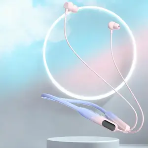 K15 Neckband Gaming Earbuds with Microphone Bluetooth 5.3 Low Latency Wireless Headphones for Karaoke Singing Sports IPX4 Sweat Resistant Stereo Sound Portable