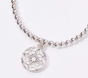 Divinely Guided by Theresa Caputo Stretch Bracelet, Silvertone