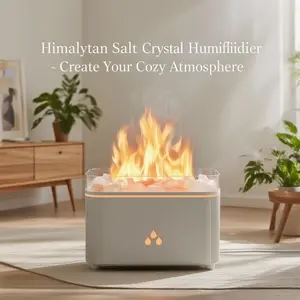 Himalayan Salt Lamp Diffuser, Cool Mist Humidifier,Aromatherapy & Himalayan Salt Therapy, 100% PureHimalayan Salt, Ultrasonic Essential Oil Diffuser with AmbientGlow, 160ml