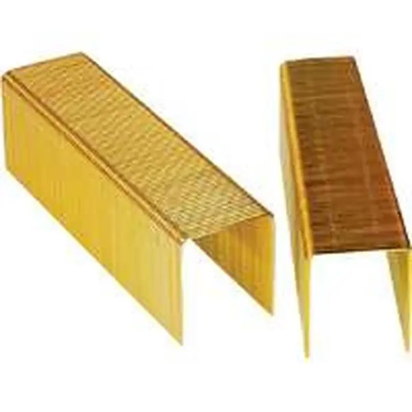 Heavy Duty Wide Crown Adhesive Collated Galvanized Construction Staples (P15BAB), 16-Gauge, 1x1.25 in. Fasteners for ACQ Pressure Treated Lumber