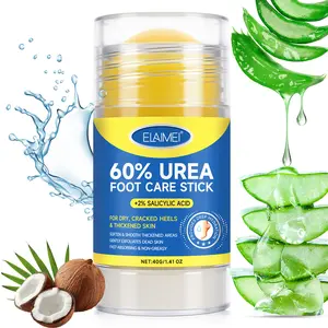 Elaimei 60% Urea Cream,  Foot Care Stick for Dry Cracked Feet, Knees, Elbows, Hands,Moisturizes Hydrates Dry Skin, Callus Remover & Skin Softener summervibes