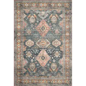 Loloi Rugs  7 ft. 6 in. x 9 ft. 6 in. Skye Area Rug - Sea & Rust