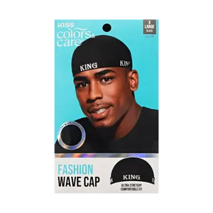 KISS Colors & Care Premium Fashion Wave Cap - Black