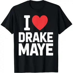 I Love Drake Maye Football Player Fans Heart Unisex T-Shirt