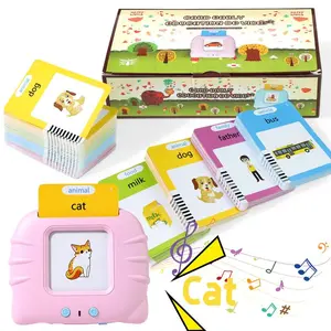English & Spanish Bilingual Talking Flash Cards Toy for Kids with 224 Sight Words -  Educational Language Learning Toy
