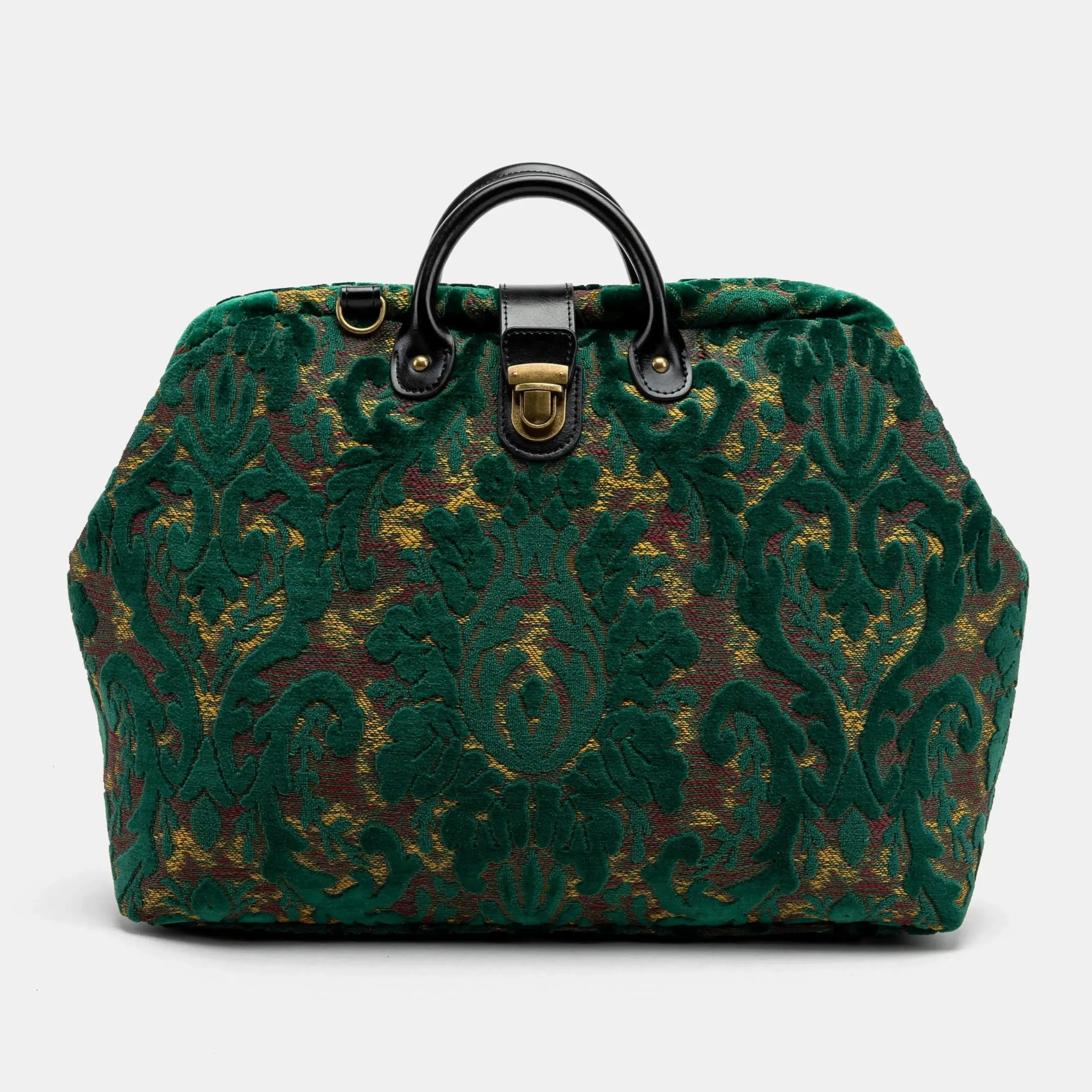 Burnout Velvet Jade Green Laptop Work Bag
