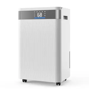 VEVOR 52 Pints Dehumidifier for Home & Basement, Summervibes,Summervibes, Drain Hose for Commercial & Industrial Use, Smart Humidity Control, Low Noise for Large Rooms, Warehouses, Bedrooms & Storage, Large Coverage,White