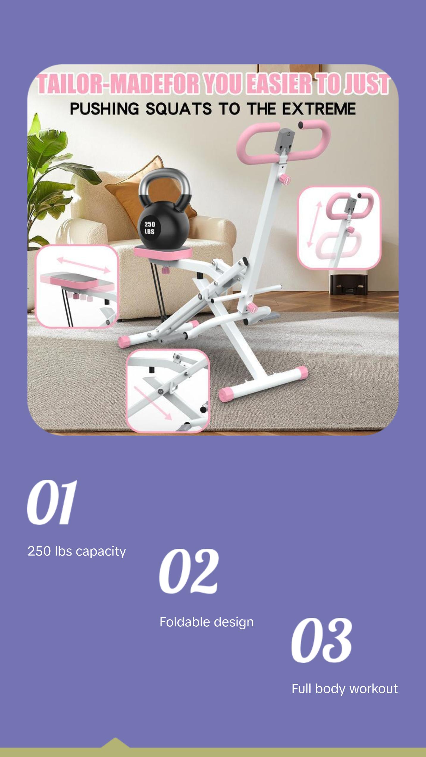 Foldable Squat Rodeo Core Exercise Machine