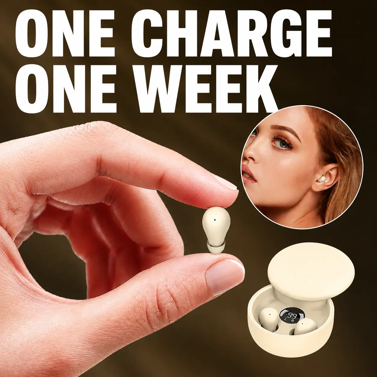 Mini Invisible Headphones Bluetooth 5.4 True Wireless In-Ear Earphones sport Audio Earbud audifonos bluetooth wireless headphones noise cancelling headphones gamingheadset