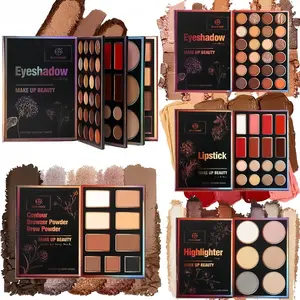 New 55-color and 38-color makeup eyeshadow palettes. 55-color highly pigmented eyeshadow palette, long-lasting, non-smudge, non-fallout, with matte and shimmer in one palette. Matte, shimmer, fine glitter, dazzling glitter, chunky glitter, highlighter