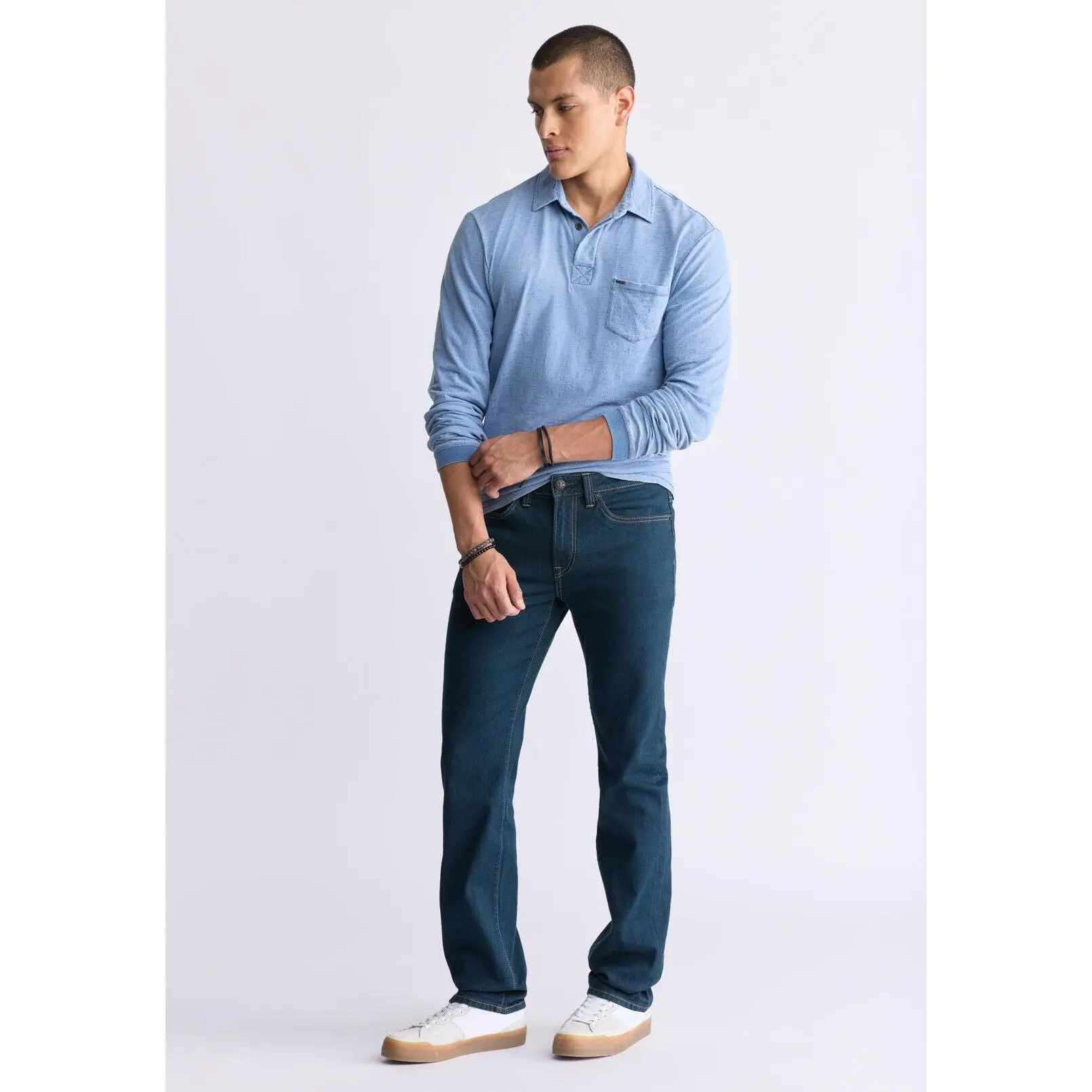 Six Men's Straight Jeans, Tinted Indigo - BM22997
