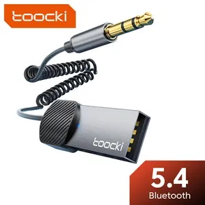 Toocki Sonic Car AUX Bluetooth Receiver Black