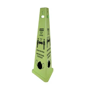 Impact Products IMP9140SM-KIT Business Social Distancing Sign Kit with UV-Resistant Mask Cone, for Indoor Office Use