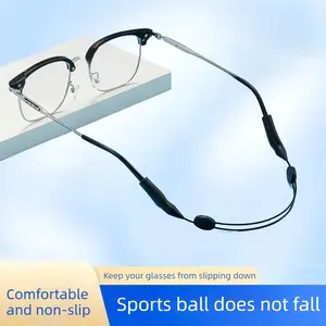 2PCS Sports Glasses Anti-Slip Strap Adjustable Glasses Strap for Tennis/Running Glasses — Prevents Slipping and Falling