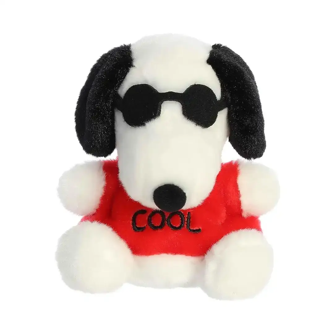 Aurora Joe Cool 5" Peanuts Palm Pals Stuffed Animal - Soft Plush Bean Fill Toy, Cute Collectibles, Cuddly Doll Gift for Kids, Stuffedanimals, Animal Stuffed Toys, Cartoon Animal Stuffed Toys