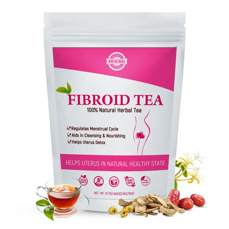 Fibroids Herbal Tea for Women Get Pregnant Fast & Hormone Balance, 10 Teabags Fertility Tea for Women Ovarian, Natural Detox Womb to Warm Uterus and Detox
