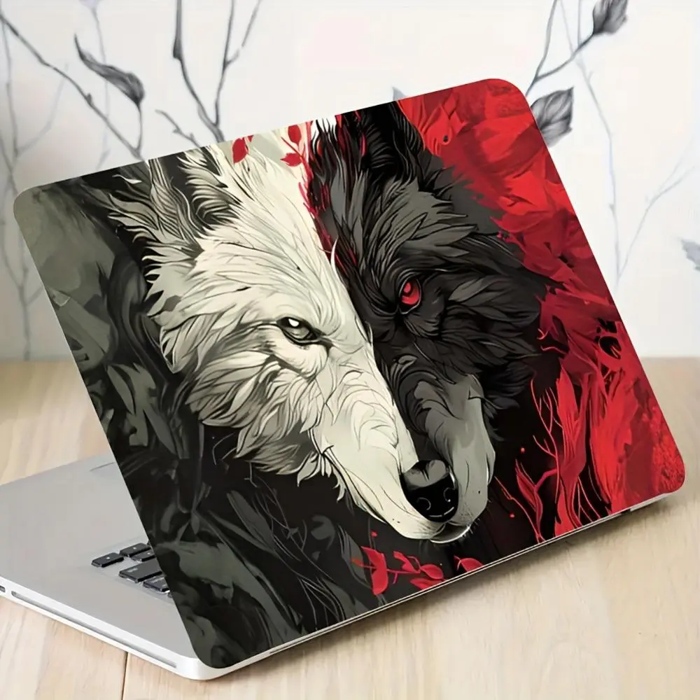Wolf Pattern Laptop Skin Sticker, Anti-scratch Laptop Decal, Universal Laptop Decorative Sticker for 12-15.6 Inch Laptop