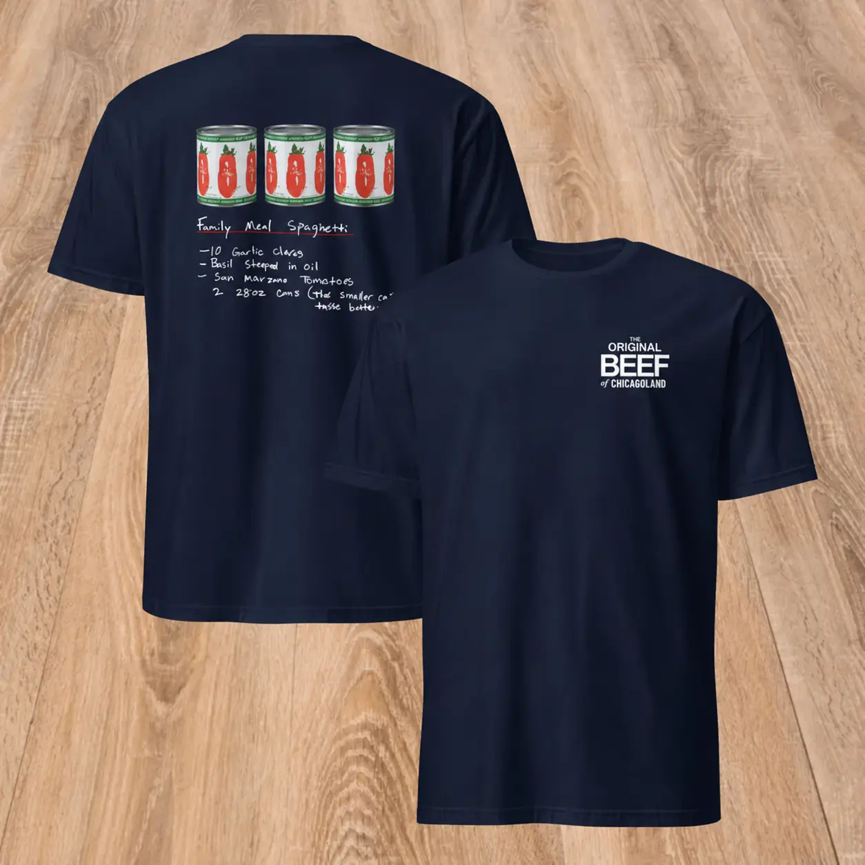 The Original Beef Of Chicagolandd T-shirt, Spaghetti Recipe, TV Show Gift The Bearr Shirt, Unisex Clothing, Comfy and Quality Cotton Tee