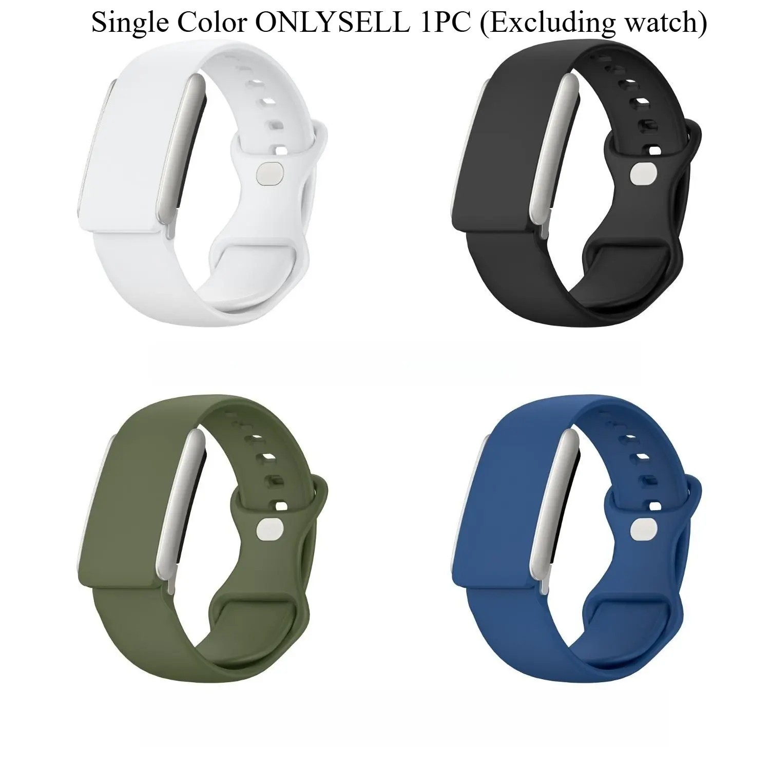 Unisex Solid Color Silicone Sports and Casual Strap, Compatible with Version 5.0 Standard / ECG Model, Suitable for Whoop 5.0 Smart Bracelet, Watch Accessories, Wearable Bracelet