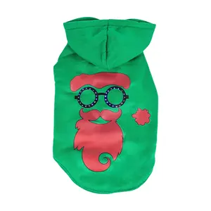 Pet Life LED Lighting Cool Santa Shades HoodieCostume