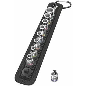 Wera Belt 1 Zyklop 1/4" Socket Belt Set with Holding Function Metric 05003880001