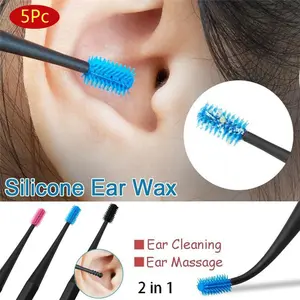 5-Pack Soft Silicone Ear Cleaning Set, Ear Cleaning Tools, Safe Ear Wax Removal, Easy Ear Hygiene, Gentle on Ears, Perfect for Daily Use