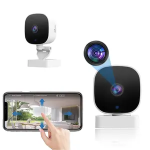 WiFi Security Camera, USB Powered Compact HD WiFi Security Camera with Motion-Detection, Smart Tracking Camera for Indoor Use, Home Monitoring Camera