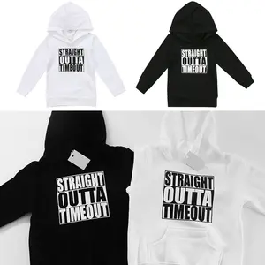 REDWOON Toddler Baby Boy Girl Hoodie Sweatshirts Kids Long Sleeve Letter Print Pocket Pullover Jacket Tops Active Clothes