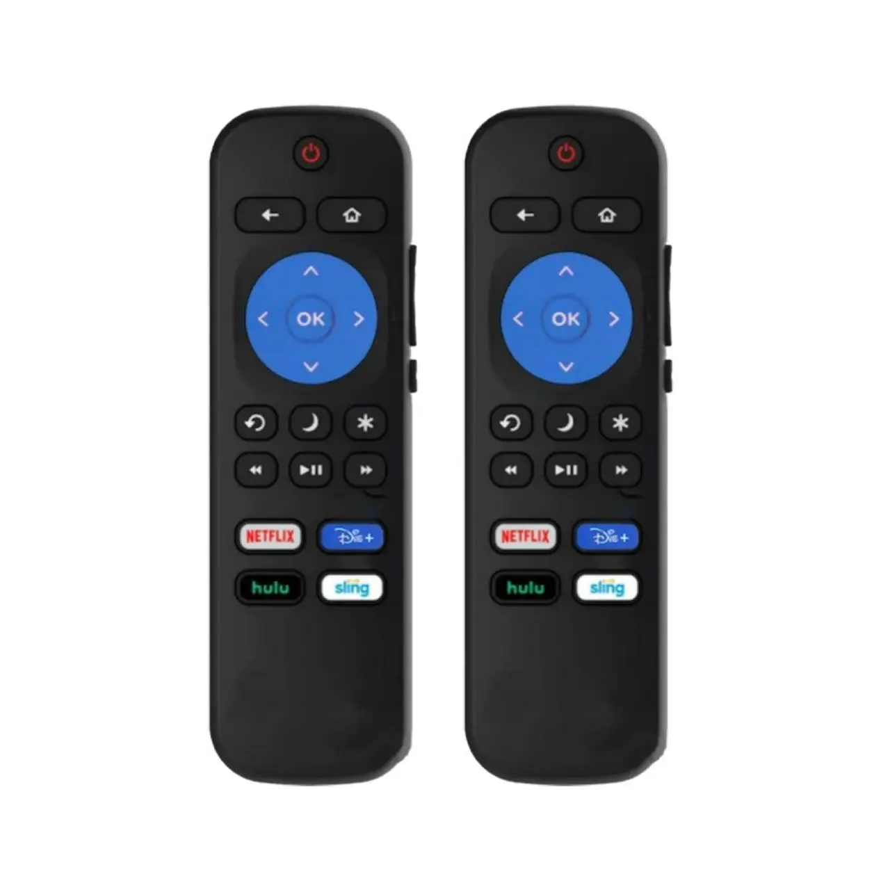 Besia 2-Pack Compact Multi-Model Replacement Remote Control for All Westinghouse Roku TVs, with Netflix, Disney, Hulu, Sling App Buttons, WR43UT4009