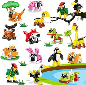 30pcs Animal Building Blocks Party Favors for Kids – Bulk Goodie Bag Stuffers, Birthday Return Gifts, & Easter, Pinata Fillers – Small Toys for Boys & Girls Ages 4‑12