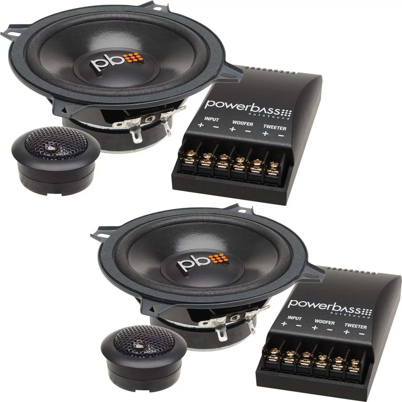 PowerBass S-50C - 5.25" Component OEM Replacement Speakers - Pair
