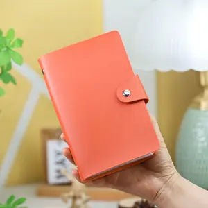 50 Pages A6 PU Leather Coin Storage Bag, 100 Pockets Money Saving Folder, Large Capacity Currency Organizer, Paper Bill Holder, Bill Organizer Planner