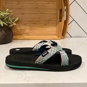 Teva Mush Kalea Flip Flop mint coral summer vacation comfy casual Gorpcore