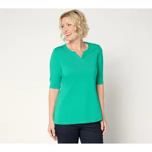 Denim & Co. Essentials Regular Perfect Jersey Tunic