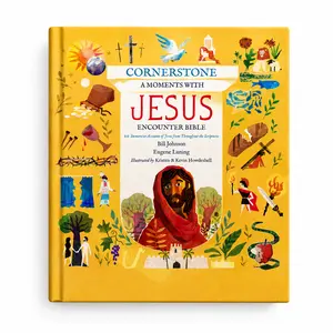 Cornerstone: A Moments with Jesus Encounter Bible: 20 Immersive Accounts of Jesus from Throughout the Scriptures Hardcover