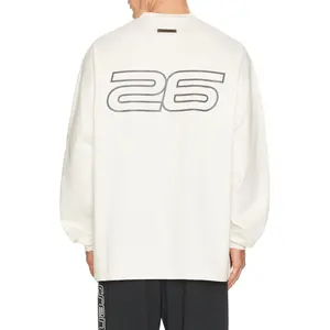 Fear of God ESSENTIALS 90'S Long Sleeve Tee in Ivory