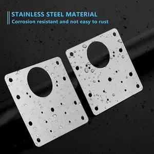 Cabinet Hinge Repair Plate Kit Kitchen Cupboard Door Hinge Mounting Plate