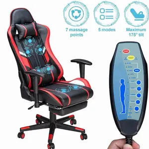 GC-RC03 Massage Gaming Chair 7-Point Adjustable Seat Height Ergonomic Office Chair