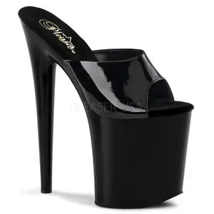 8 Inch Heel FLAMINGO-801 Black Patent