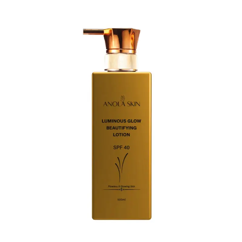 Anola Skin Luminous Glow Beautifying Lotion SPF 40 with Papaya Extract Glutathione Collagen Aloe Vera Vitamins C & E for Radiant Skin Repair