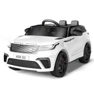 Gaomon Licensed White Land Rover Kids Electric Ride-On Truck - Ride On Car, Remote Control, Rocking Mode, MP3 Player with Aux & Bluetooth Connectivity, Safety Belt, Authentic Look, ABS Body, Motor Skills Development for 37+ Months, Aux And Bluetooth Conne
