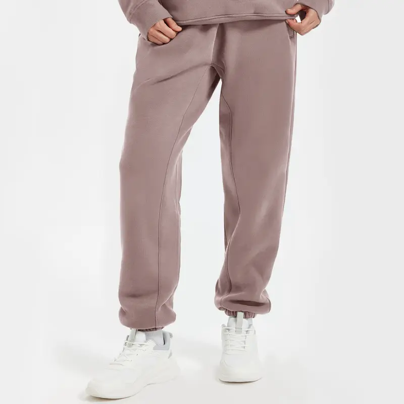 YUCOLEN Men's 42% Cotton Soft Heavyweight Fleece-Lined Baggy Joggers - Elastic Drawstring, Buttery Soft, Casual Loose, Winter Warm Relaxed Fit Track Pants for Running, Men's Clothing, Streetwear Athletic Wear