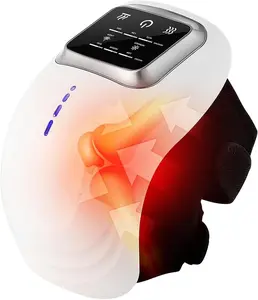 Natural Knee Pain Relief Device,Kneebliss Knee Massager with Heat and Red Light Therapy,Rechargeable Knee Pain Relief Device,for Knee Joint Pain Injury Swelling Stiffness (1pcs)
