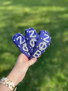 Zeta Phi Beta Sorority Beaded Headband Zeta Phi Beta Sorority Beaded Headband