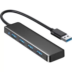 USB 3.0 Hub, 4-Port USB Hub USB Splitter USB Expander for Laptop, Xbox, Flash Drive, HDD, Console, Printer, Camera,Keyborad, Mouse(Not for Charging)