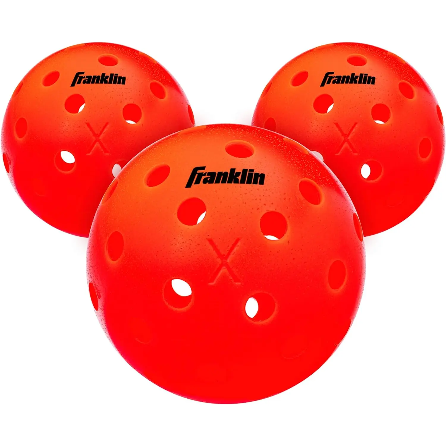 Franklin Sports X-40 Outdoor Pickleballs - Official Ball of USA Pickleball, APP Tour + Pickleball US Open - 3 Packs, 12 Packs, 36 Pickleball Buckets, 50, 100 + 400 Bulk Packs of Regulation Pickleballs Franklin Sports