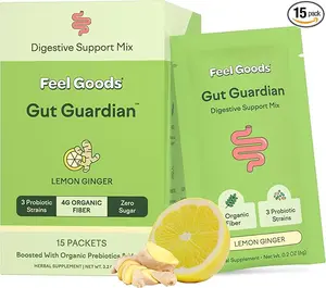 New Launch! Feel Goods Gut Guardian – Prebiotic & Probiotic Powder, Sugar-Free, Anti-Bloat, Gut & Digestive Health Boost for Men & Women