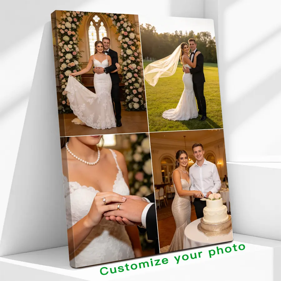 Custom Photo Canvas Painting Frame - Creative Wall Art | Digital Printed Photos on Canvas | Preserve Class Reunion Memories in Unique Wall Art | Great for Office, Gifts for Classmates | Sturdy Frame - Precious Gift! personalize