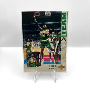 Shawn Kemp #16 NBA Card | 1995 Upper Deck NBA All-Team Insert | Rare 90s Seattle SuperSonics Collectible